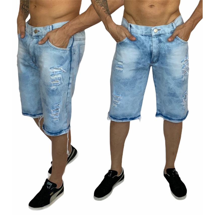 Bermudas masculinas jeans store baratas