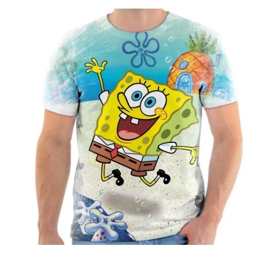 Camiseta Infantil Personalizada Bob Esponja - Patrick