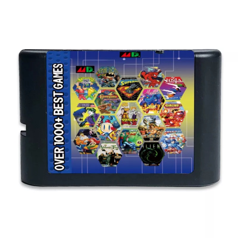 Set Mit 2 Leeren Sega Genesis Spielhüllen - Ersatz-Klappschalen Für Sammler
