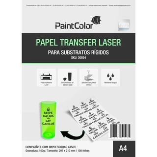 Papel Transfer Laser Para Substratos Rígidos 100g A4 - 100 Folhas