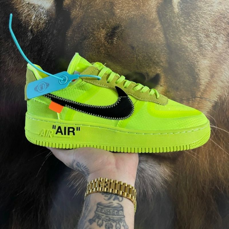 Nike off white air cheap force 1 low black