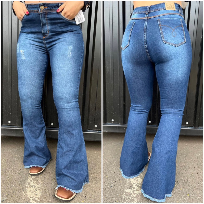 Calça flare hot sale feminina country