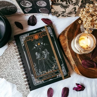 Caderno artesanal A5 80 folhas - Ninfas