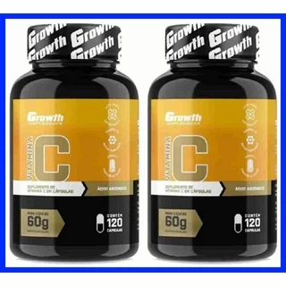 KIT 02 Vitaminas C (240 Caps) Growth Supplements