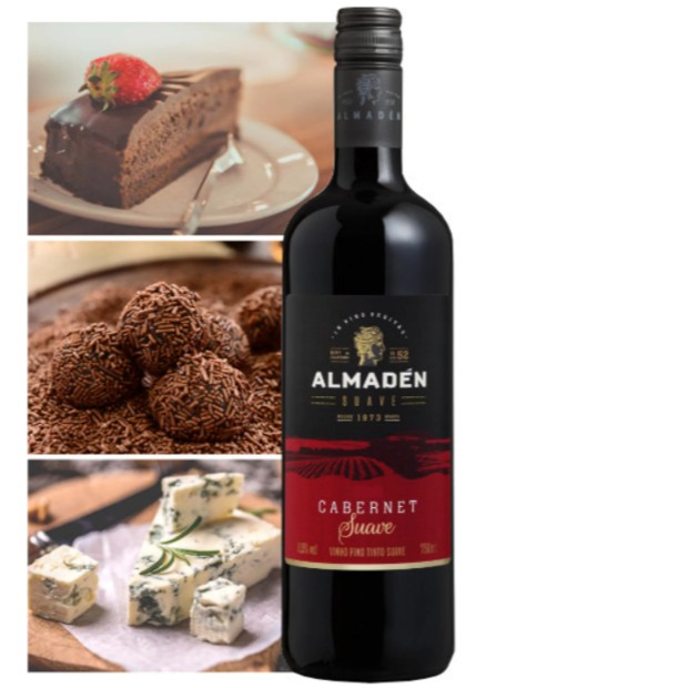 Vinho Almadén Cabernet Tinto Suave 750 mL