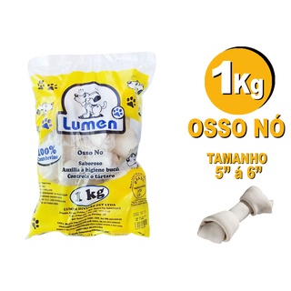 Osso Mordedor Comestível P/cães Lumen 1 Kg Osso Nó 5/6