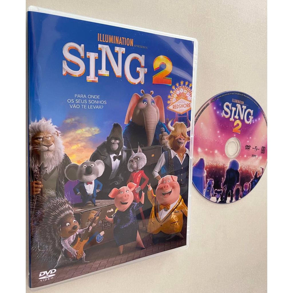 DVD Filme - Sing 2 (2022) - Dual Áudio | Shopee Brasil