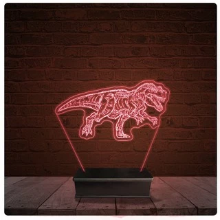 Abajur Luminária Acrílico Led - Dinossauro 16