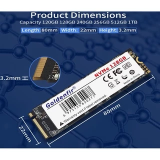 NVMe 1TB goldenfir m.2 pcie 1t disco rígido interno de estado sólido 2280 para o desktop do portátil msi asro