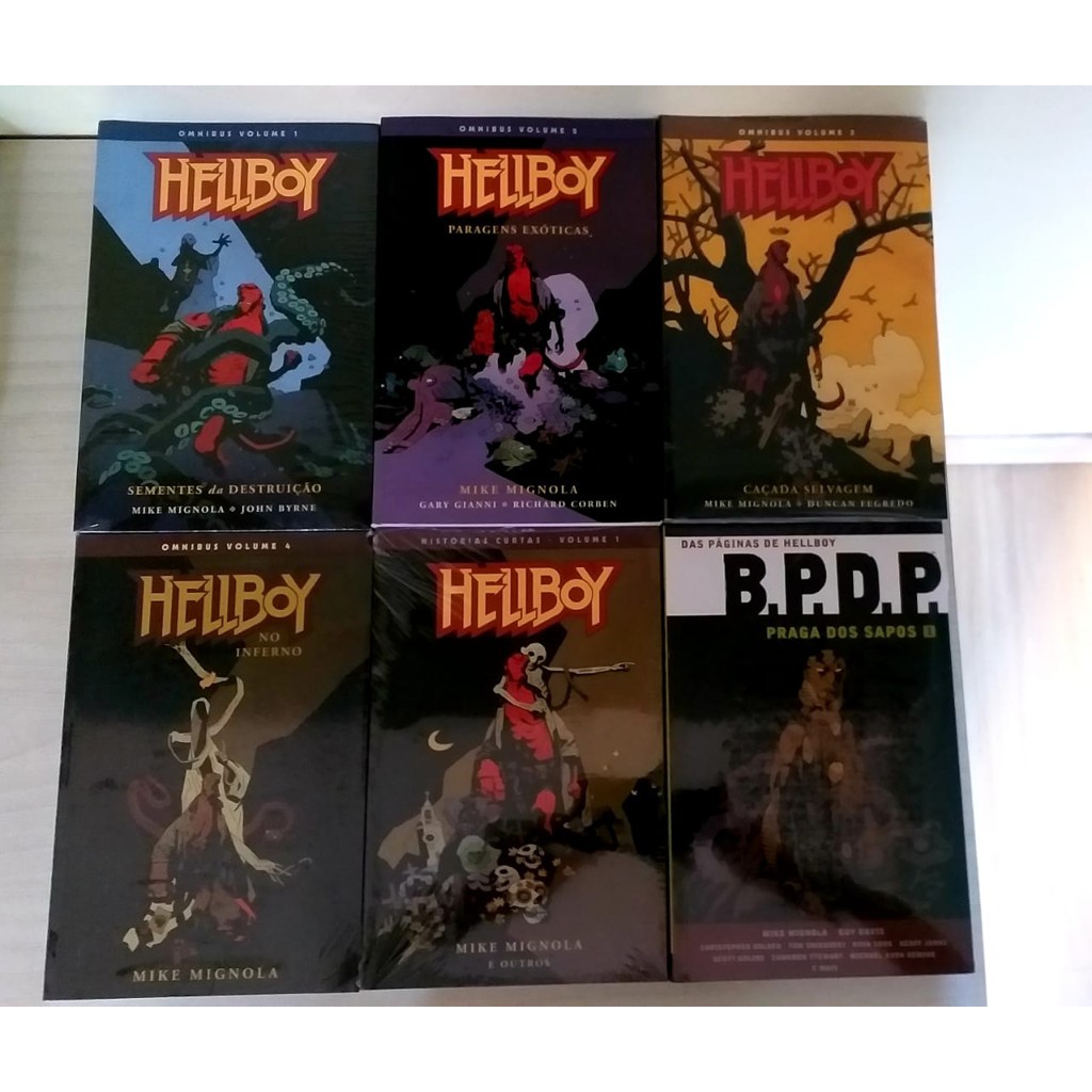 Coleção HellBoy Omnibus completa + Contos Bizarros e BPDP Omnibus (Mythos)  - Escorrega o Preço