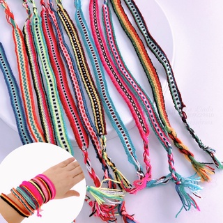 kit 12 Pulseiras Pano Reggae Jamaica Hippie Praia - As cores não se repetem - Cores Diversas
