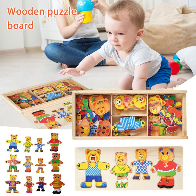 Mideer 104 pçs puzzles crianças cognitivo quebra-cabeça bebê dinossauro  brinquedo caixas de presente 3-6 anos de idade brinquedos para crianças -  AliExpress