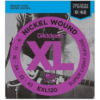 Kit Cordas De Guitarra Elétrica Daddario Exl120 009 Batrato Barato