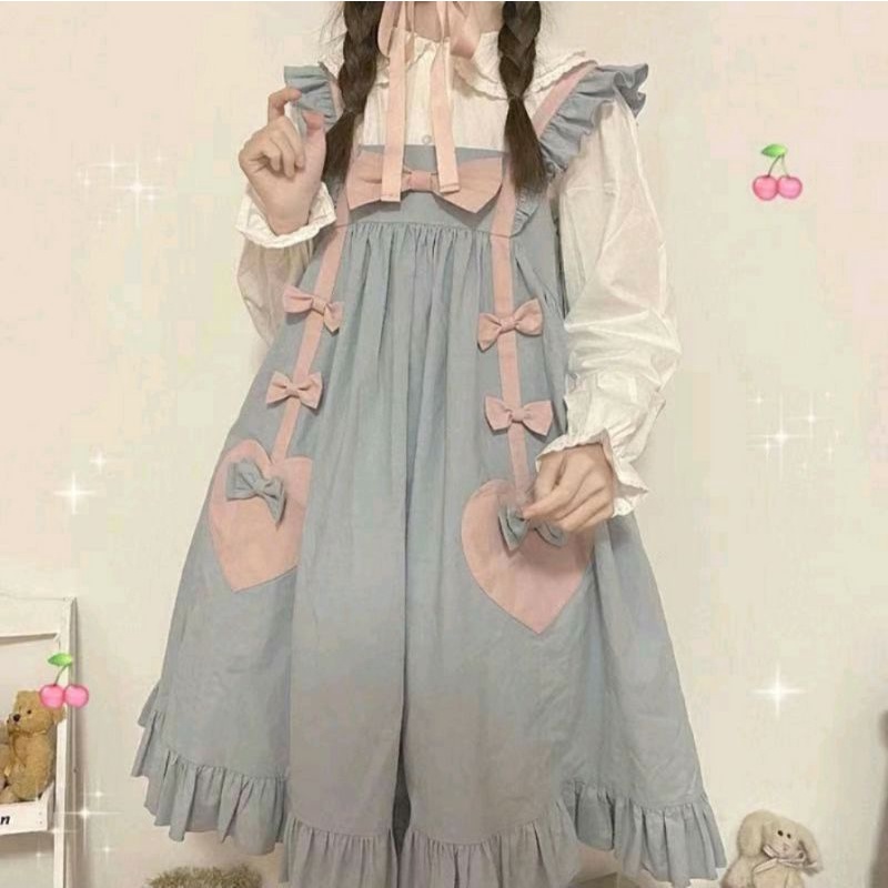 Vestido lilas kawaii lolita vintage marionete