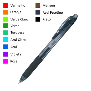 Caneta Gel PENTEL EnerGel Retrátil 0.5m e 0.7mm - Unidade/Kit