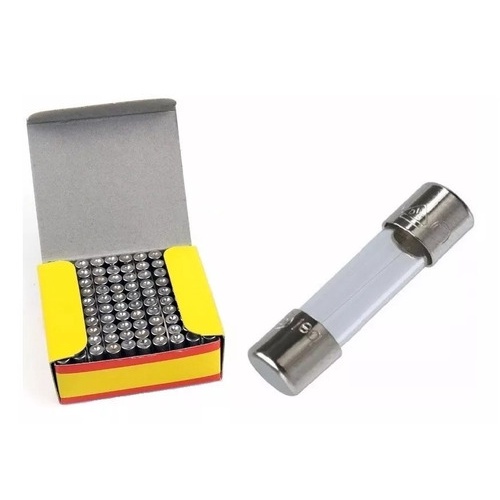 Kit 100 Peças - Fusível Vidro Pequeno 5x20 2a
