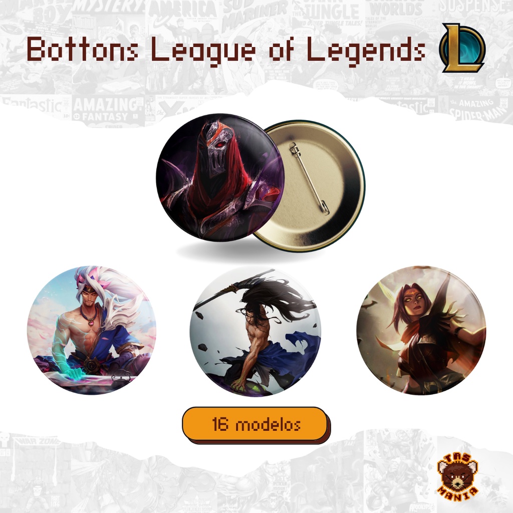 Baralho League of Legends Jogo de Cartas LOL - Cards + Chaveiro - 9cm