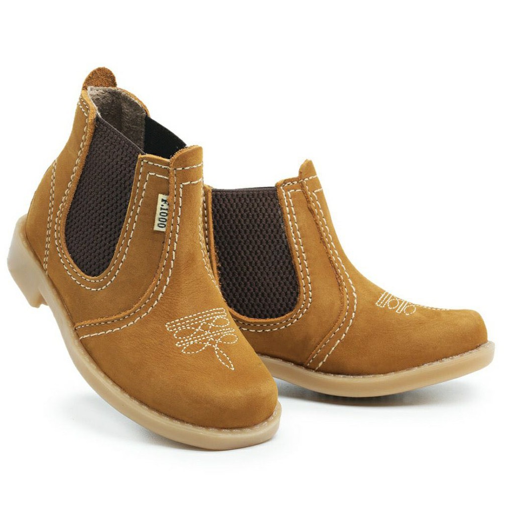 Botas infantil cheap de couro