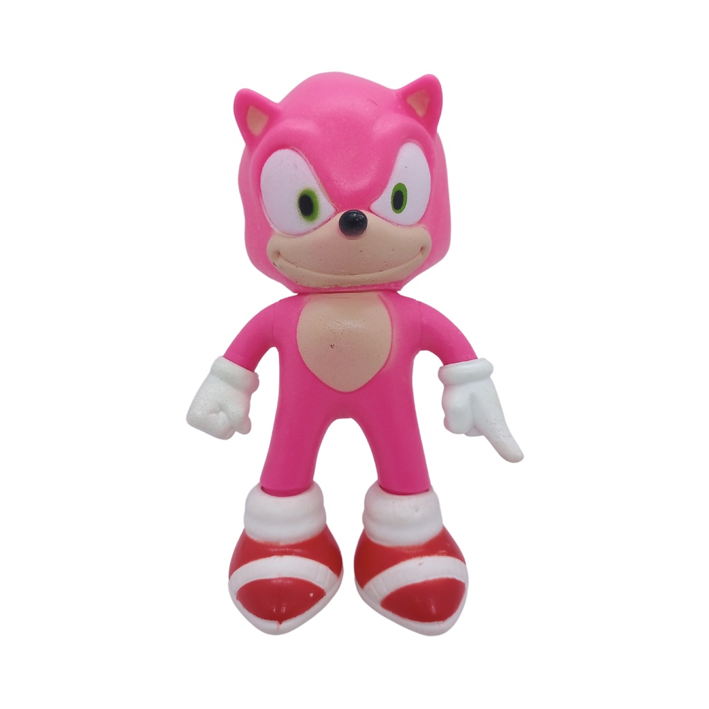 Fantasia Sonic Rosa Infantil Vestido Amy Rose Com Máscara