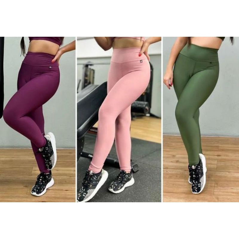 Calça Feminina Legging básica com cós largo Verde - Aqua Brasil