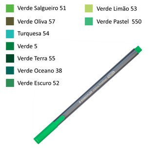 Caneta STAEDTLER Triplus Fineliner 334 - Verdes