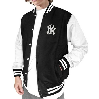 Blusão NEW ERA MLB Large Logo Varsity Jacket NY Yankees Preto de