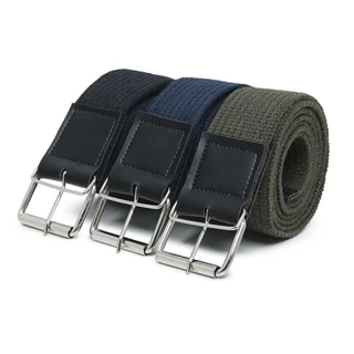 cinto masculino tecido largo kit 3 peças promoção cintos