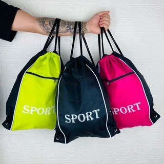 Mochila Saco Com Fechamento Cordão Esportes Academia Caminhada em Oferta na Shopee