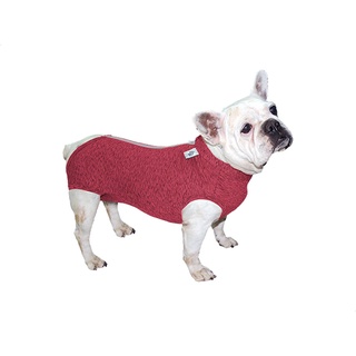 Roupa Protetora Pós Cirúrgica Buldogue Francês Pet Med PP - Rosa