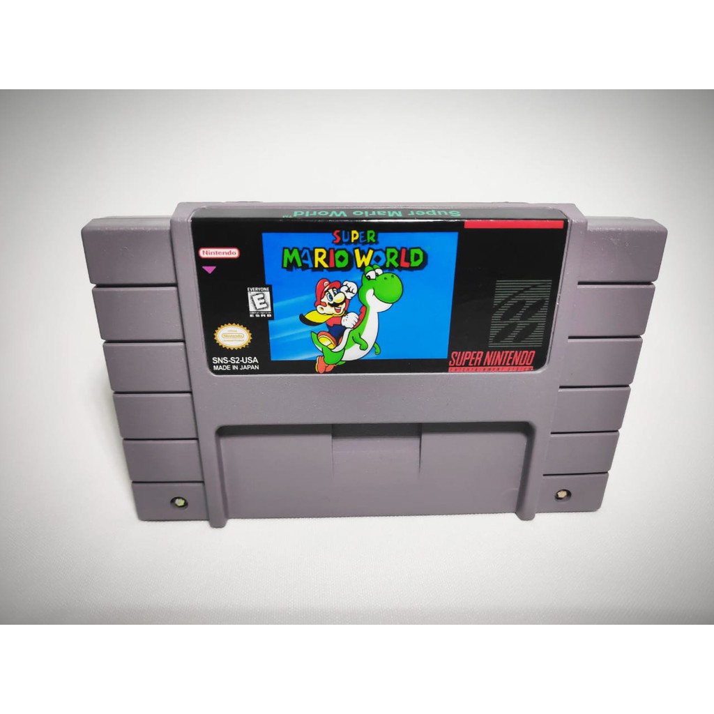 Super Mario World para Super Nintendo com caixa e manual completo