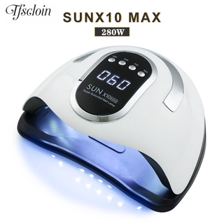 280W Sol X10 MAX UV Levou Prego Lâmpada Secador Com LEDs 66 Profissional Para Gel Unhas Arte Salão De Manicure Ferramentas