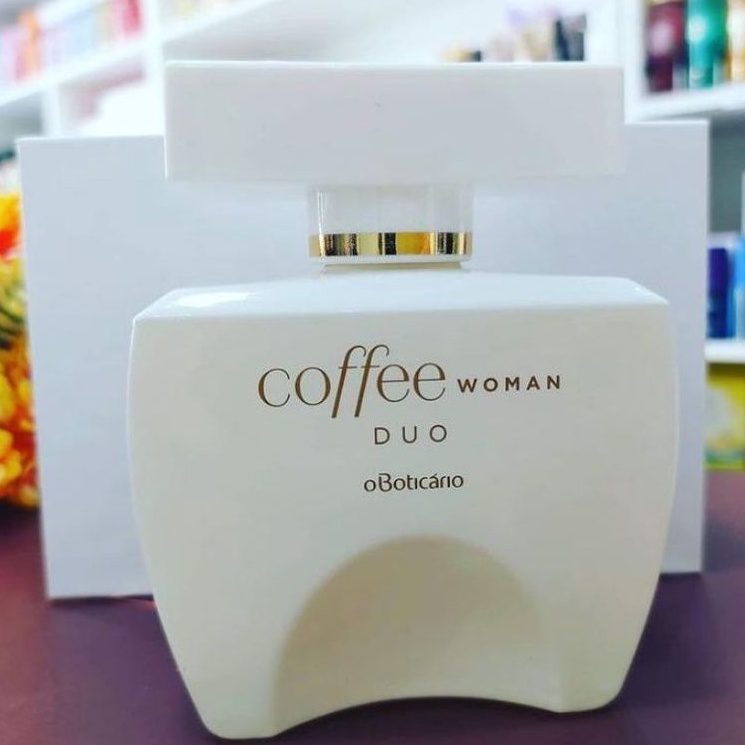 Oferta Coffee Woman Duo Desodorante Colônia promoção Coffee Branco Presente  o Boticário