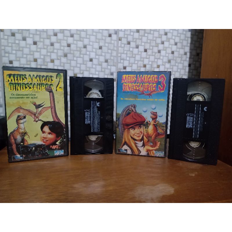 VHS Meus Amigos Dinossauros 2 & 3 1993/94, Dubladas Originais