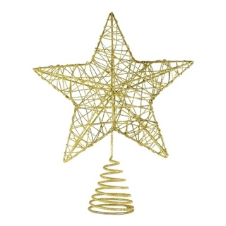 Ponteira de árvore de Natal com estrela e trenó - Kasa57 - kasa 57
