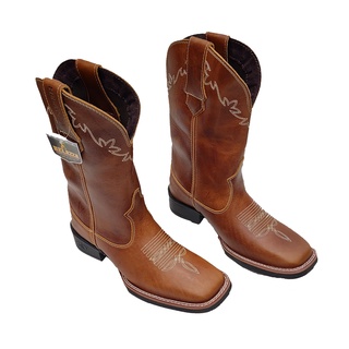 Bota Country Texana Helazza Masculina Ref 4000 Caramelo