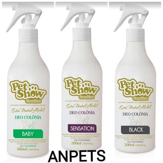 Deo colônia pet show combo de 500 ml