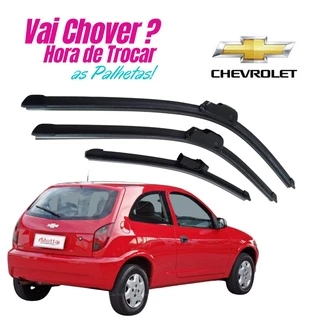 Palheta Limpador Parabrisa Dianterio + Traseiro GM Celta 2013 2014 2015
