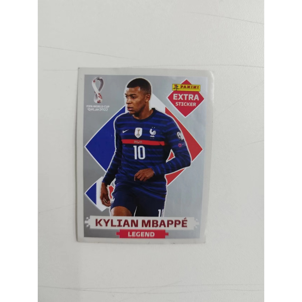 Figurinha Kylian Mbappe Legend Prata Extra Stricker