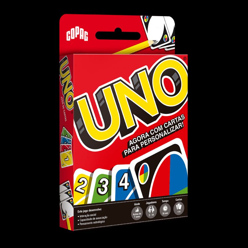Jogo Uno 114 Cartas Kit Com 2 Baralho Original - Copag