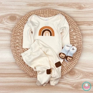 Conjunto Body Bodie Manga Longa Bebê Kit Body Kit Body Meia de Bichinhos Bichinho