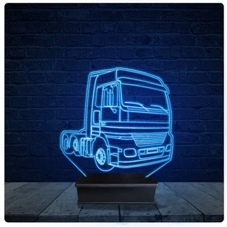 Luminária Led Acrilico Abajur - Caminhão Truck Scania