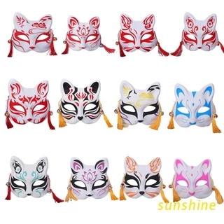 Máscara Raposa Japonesa Anime Para Cosplay/Fantasia Festa Halloween