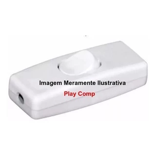 Kit 100 Peças Chave Gangorra Tipo Abajur Meio De Fio Branca