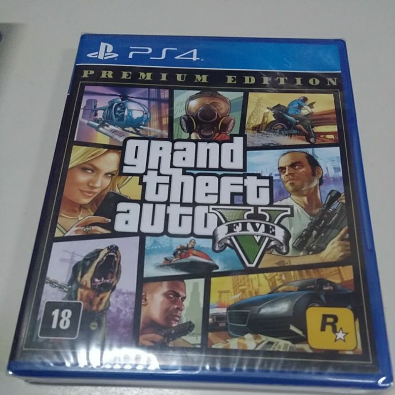 Jogo GTA Grand Theft Auto V Premium Edition - PS4 Jogo GTA Grand Theft Auto  V Premium Edition - PS4 Jogo GTA Grand Theft Auto V Premium Edition - PS4  Videogame -Jogos 