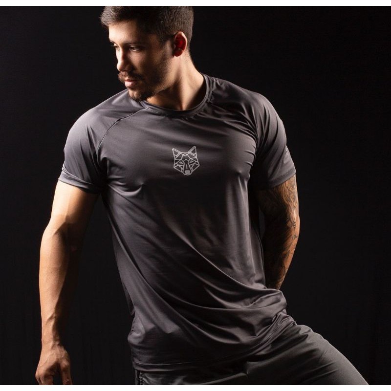 Camiseta Dry-fit masculina treino corrida a academia Alfha Co