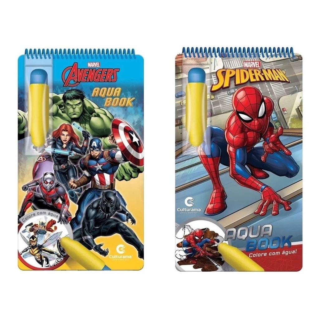 Combo Educativo Infantil Minha Caixa De Histórias Herói Homem Aranha Spider  Man Marvel - Culturama: Livro Capa Dura Com História + Livro De Desenhos  Colorir + Cartela De Adesivos + 06 Lápis