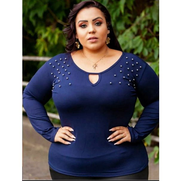 Blusas de store inverno plus size