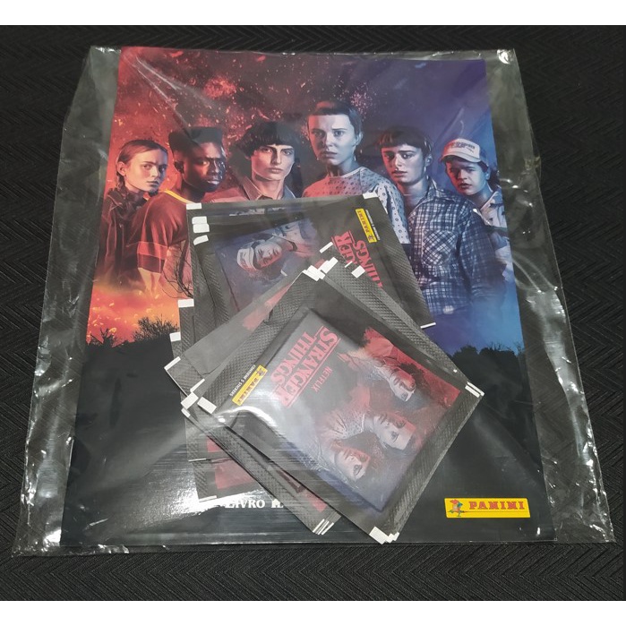 Álbum de Figurinhas Stranger Things + 20 envelopes (100 figurinhas ...