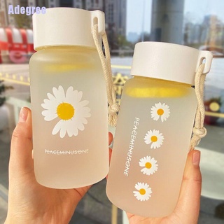 Adegree : Garrafas Plásticas Transparentes De 500Ml Pequena Margarida Garrafa De Água Portátil