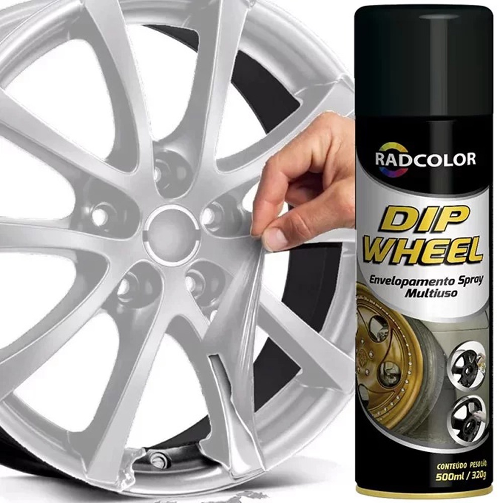 Spray de Envelopamento Liquido Dip Wheel 500ml Branco RC2304